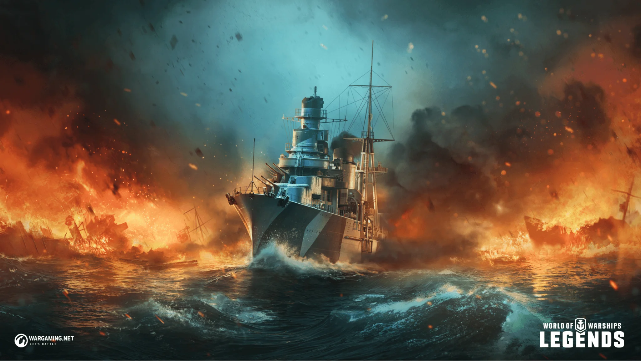 Background image of warship