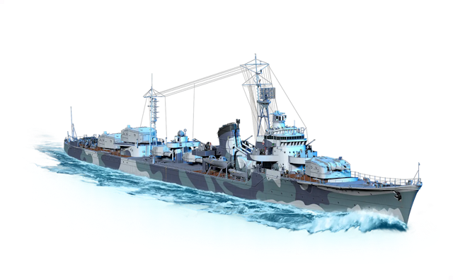Image of Hayate from World of Warships