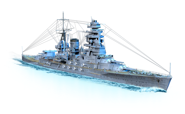 Image of Nagato from World of Warships