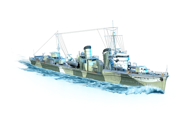 Image of Shinonome from World of Warships