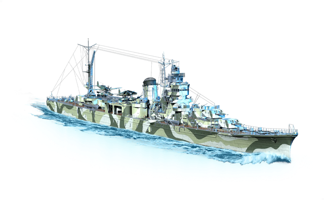 Image of Yahagi from World of Warships