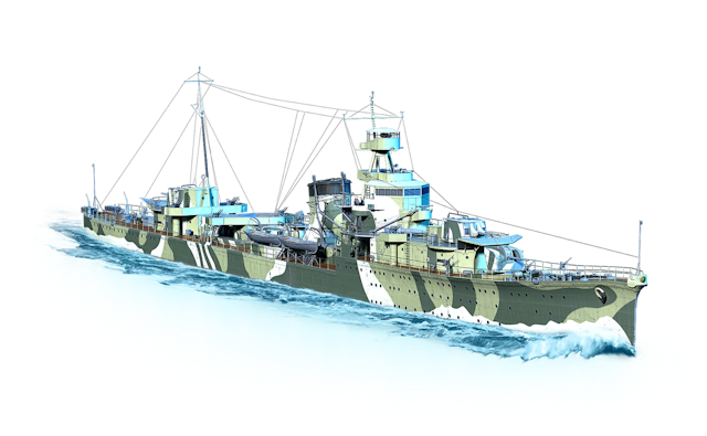 Image of Yūbari from World of Warships
