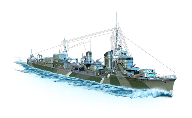 Image of Yukikaze from World of Warships
